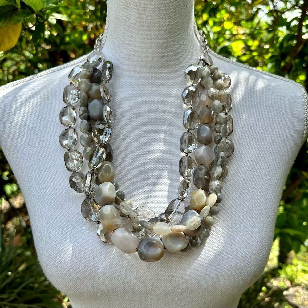 Authentic Versace Stone and Crystal Necklace